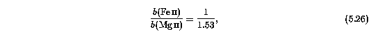 b Parameter Ratio