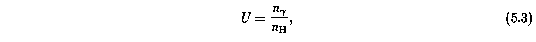Ionization Parameter Defined