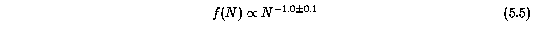 Power Law Distribution Function